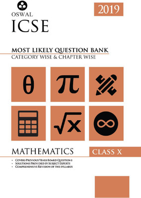 Most Likely Question Bank for Mathematics  - ICSE Class 10 for 2019 Examination(English, Paperback, unknown)