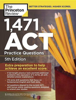 1,460 Act Practice Questions(English, Paperback, Princeton Review)
