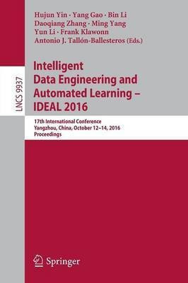 Intelligent Data Engineering and Automated Learning - IDEAL 2016(English, Paperback, unknown)