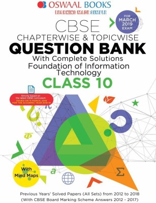 Oswaal Cbse Question Bank Class 10 Foundation of Information Technology Chapterwise & Topicwise(English, Paperback, unknown)