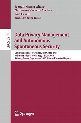 Data Privacy Management and Autonomous Spontaneous Security(English, Paperback, unknown)