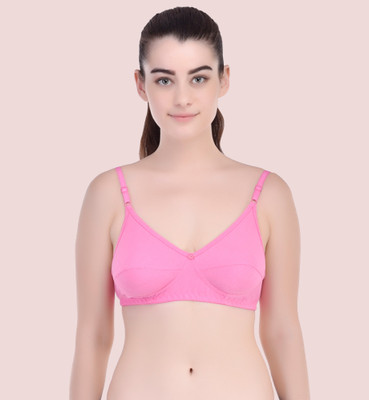Zivosis Daily use everyday bra for girl and women for every occassion formal party wear collage office ethnic Women T-Shirt Non Padded Bra(Pink)