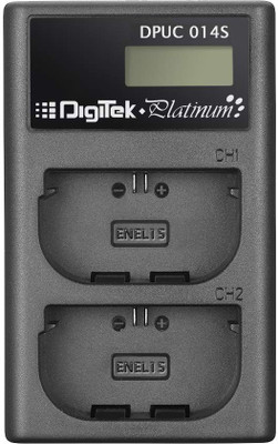 DIGITEK Platinum Charger DPUC 014S (LCD MU) ENEL15 for ENEL15 Battery  Camera Battery Charger(Black)