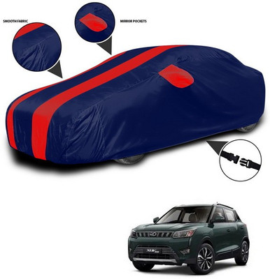 ANTHUB Car Cover For Mahindra XUV 300 (With Mirror Pockets)(Red, Blue)