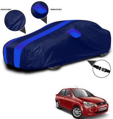 SEBONGO Car Cover For Ford Fiesta Classic (With Mirror Pockets)(Blue)