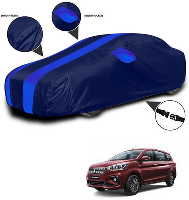 SEBONGO Car Cover For Maruti Suzuki Ertiga (With Mirror Pockets)(Blue)