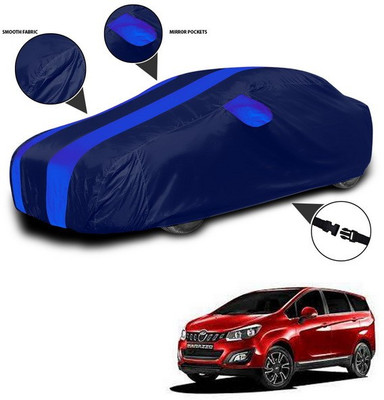 ANTHUB Car Cover For Mahindra Marazzo (With Mirror Pockets)(Blue)