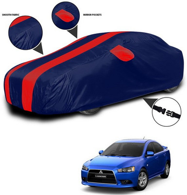 ANTHUB Car Cover For Mitsubishi Lancer (With Mirror Pockets)(Red, Blue)