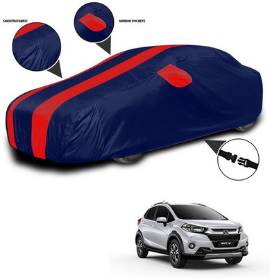 SEBONGO Car Cover For Honda WRV (With Mirror Pockets)(Red, Blue)