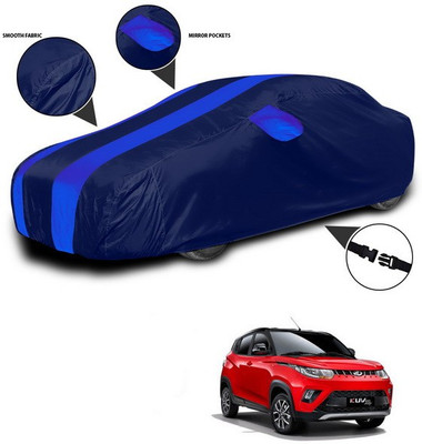 ANTHUB Car Cover For Mahindra eKUV100 (With Mirror Pockets)(Blue)
