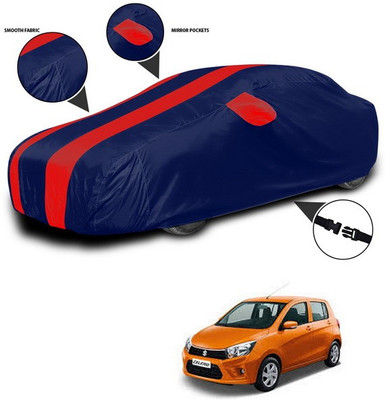 ANTHUB Car Cover For Maruti Suzuki Celerio X (With Mirror Pockets)(Red, Blue)