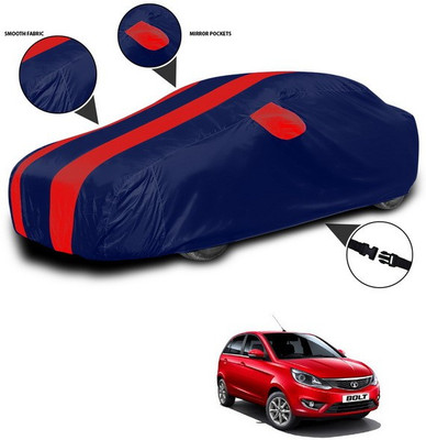 ANTHUB Car Cover For Tata Bolt (With Mirror Pockets)(Red)
