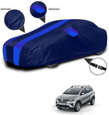 SEBONGO Car Cover For Renault Triber (With Mirror Pockets)(Blue)