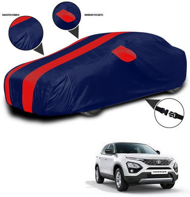 ANTHUB Car Cover For Tata Harrier (With Mirror Pockets)(Red, Blue)