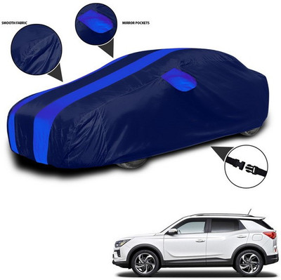 ANTHUB Car Cover For Mahindra XUV 500 (With Mirror Pockets)(Blue)