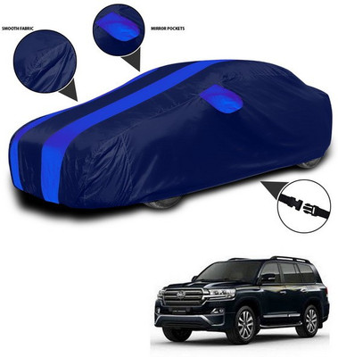 SEBONGO Car Cover For Toyota Cruiser (With Mirror Pockets)(Blue)
