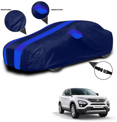 ANTHUB Car Cover For Tata Harrier (With Mirror Pockets)(Blue)
