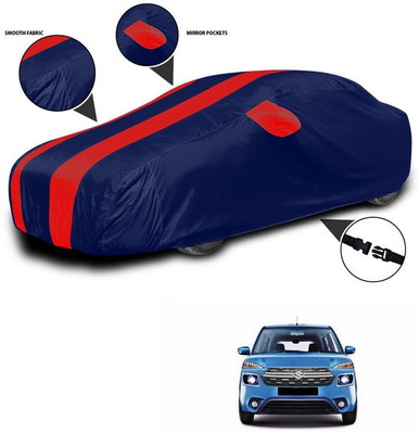 SEBONGO Car Cover For Maruti Suzuki XL5 (With Mirror Pockets)(Red, Blue)