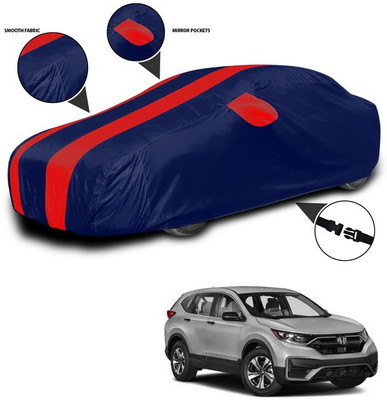 ANTHUB Car Cover For Honda CR-V (With Mirror Pockets)(Red, Blue)