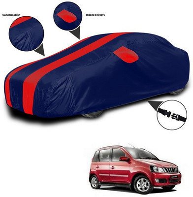 ANTHUB Car Cover For Mahindra Quanto (With Mirror Pockets)(Red, Blue)