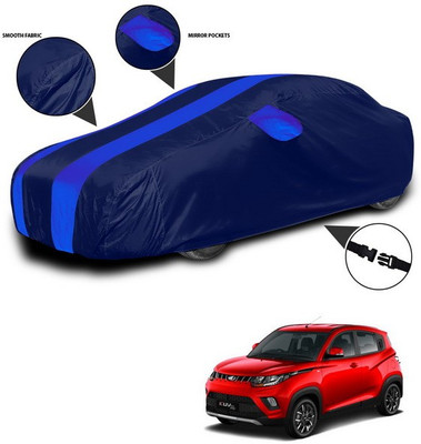 ANTHUB Car Cover For Mahindra KUV100 (With Mirror Pockets)(Blue)