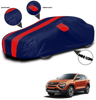 SEBONGO Car Cover For Tata H7X (With Mirror Pockets)(Red, Blue)