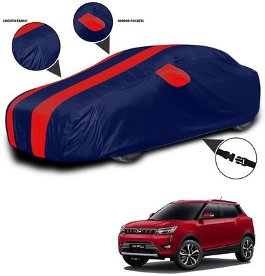ANTHUB Car Cover For Mahindra XUV 300 (With Mirror Pockets)(Red, Blue)