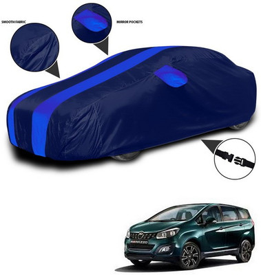ANTHUB Car Cover For Mahindra Marazzo (With Mirror Pockets)(Blue)