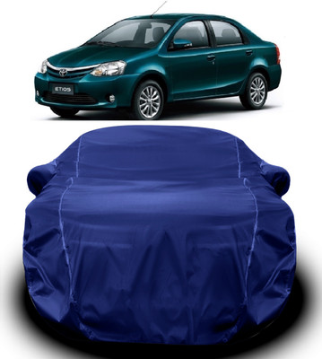 S Shine Max Car Cover For Toyota Etios (With Mirror Pockets)(Blue)