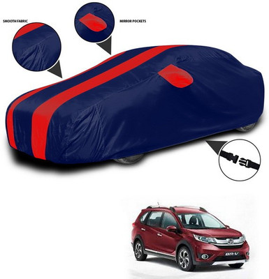 ANTHUB Car Cover For Honda Brio (With Mirror Pockets)(Red, Blue)