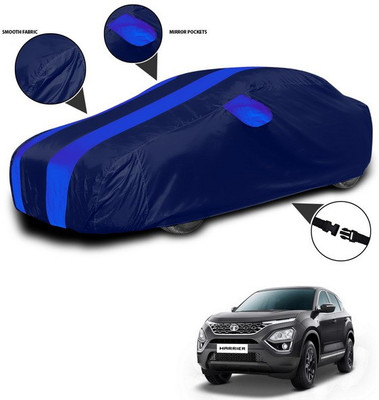 ANTHUB Car Cover For Tata Harrier (With Mirror Pockets)(Blue)