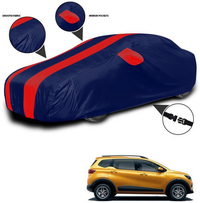 ANTHUB Car Cover For Renault Triber (With Mirror Pockets)(Red, Blue)