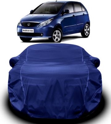 V VINTON Car Cover For Tata Indica Vista (With Mirror Pockets)(Blue)