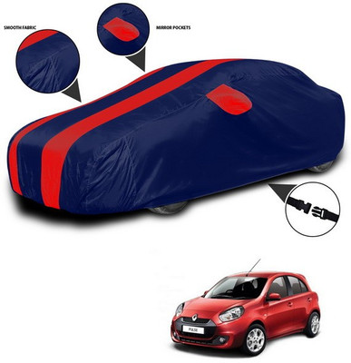 SEBONGO Car Cover For Renault Pulse (With Mirror Pockets)(Red, Blue)