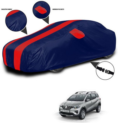 SEBONGO Car Cover For Renault Triber (With Mirror Pockets)(Red, Blue)