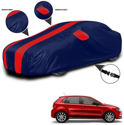 SEBONGO Car Cover For Volkswagen Polo GT (With Mirror Pockets)(Red, Blue)