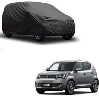 DRUPE Car Cover For Maruti Suzuki Ignis (Without Mirror Pockets)(Grey)