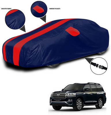 SEBONGO Car Cover For Toyota Cruiser (With Mirror Pockets)(Red, Blue)
