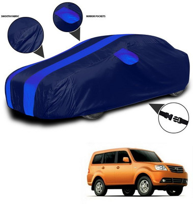 ANTHUB Car Cover For Tata Sumo Grande (With Mirror Pockets)(Blue)