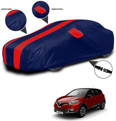 ANTHUB Car Cover For Renault Captur (With Mirror Pockets)(Red, Blue)