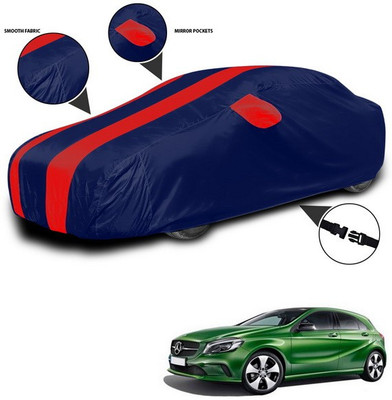 ANTHUB Car Cover For Mercedes Benz A-Class Sedan (With Mirror Pockets)(Red, Blue)