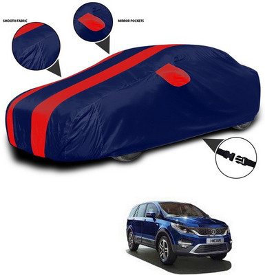 ANTHUB Car Cover For Tata Hexa (With Mirror Pockets)(Red, Blue)
