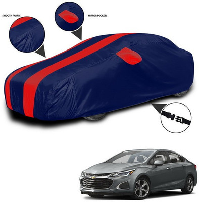 ANTHUB Car Cover For Chevrolet Cruze (With Mirror Pockets)(Red, Blue)