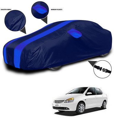 ANTHUB Car Cover For Tata Indigo eCS (With Mirror Pockets)(Blue)