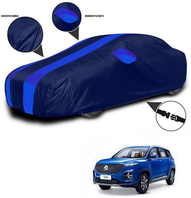 ANTHUB Car Cover For MG Hector (With Mirror Pockets)(Blue)