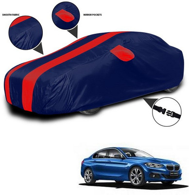 ANTHUB Car Cover For BMW 1 Series (With Mirror Pockets)(Red, Blue)