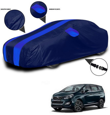 ANTHUB Car Cover For Mahindra Marazzo (With Mirror Pockets)(Blue)