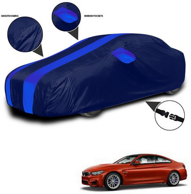 ANTHUB Car Cover For BMW M4 (With Mirror Pockets)(Blue)