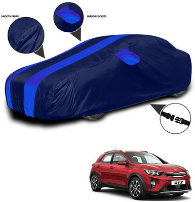 ANTHUB Car Cover For Kia QYI (With Mirror Pockets)(Blue)