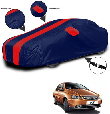 ANTHUB Car Cover For Tata Indigo CS (With Mirror Pockets)(Red, Blue)